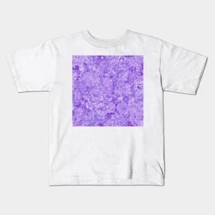 Seamless Purple Peonies Garden Kids T-Shirt